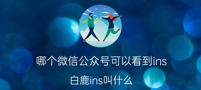 哪个微信公众号可以看到ins 白鹿ins叫什么？